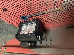 Lower LED sand blast cabinet lighting upgrade
